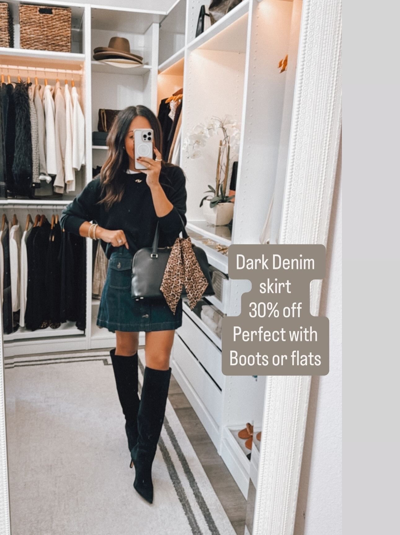 Denim skirt back on sale! 30% off 
Wearing a size 2 

#LTKSaleAlert #LTKOver40