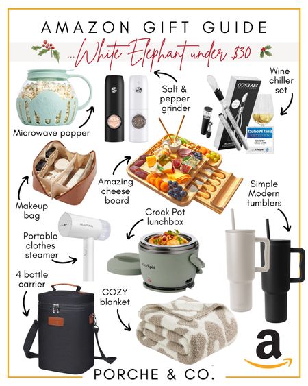 White Elephant gift guide gifts from Amazon under $30 for men or women- perfect for any Christmas gathering! 🌲 #giftguide #white #elephant #amazon #under30

#LTKSeasonal #LTKHoliday #LTKGiftGuide