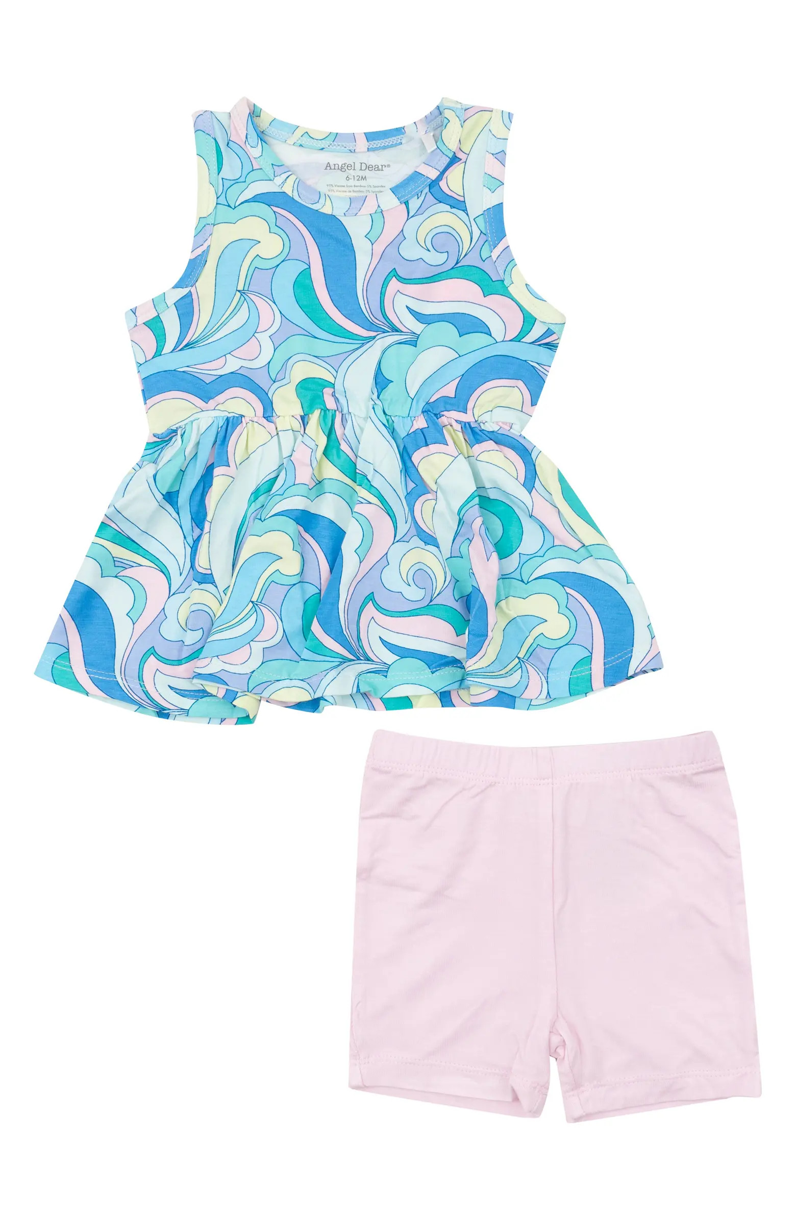 Angel Dear Peplum Top & Bike Shorts Set | Nordstromrack | Nordstrom Rack