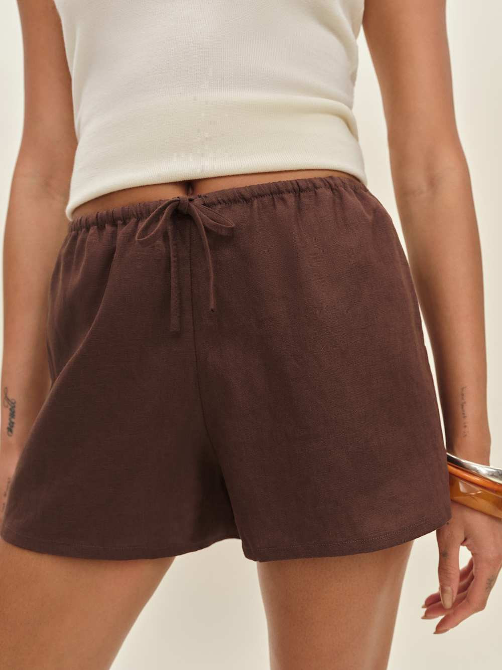 Zoey Linen Short | Reformation (Global)