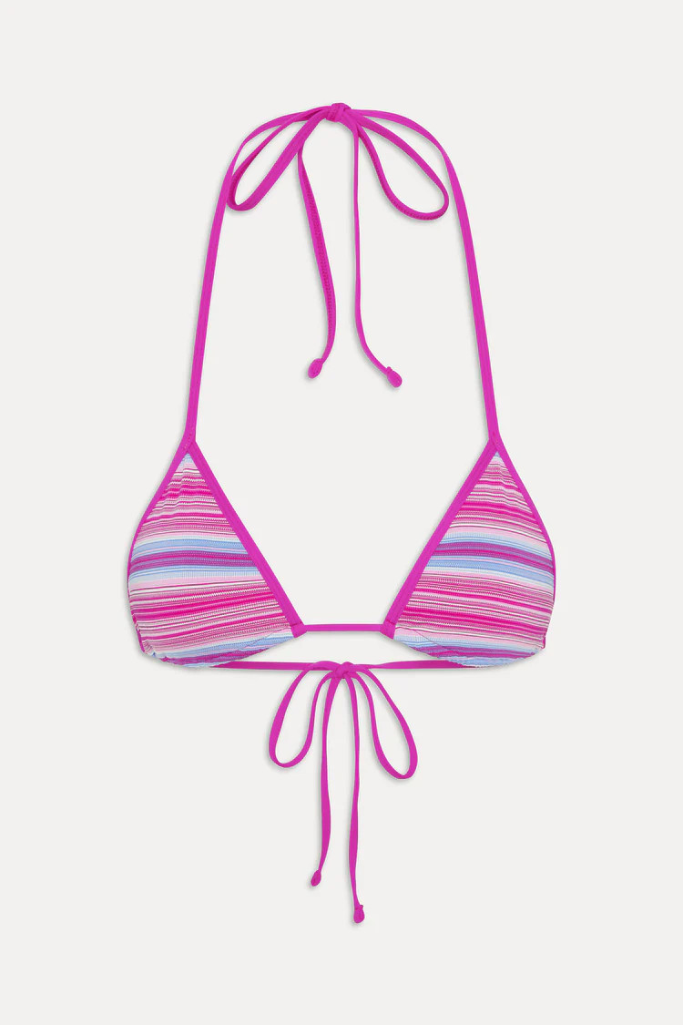Nick Triangle Halter Bikini Top - Confetti Cake | Frankies Bikinis