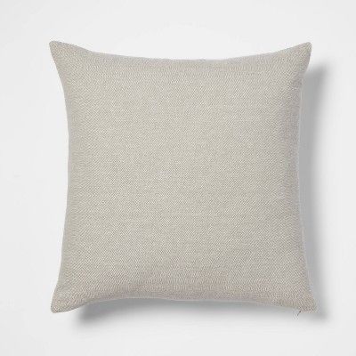 Oversized Chambray Square Throw Pillow Sage - Threshold™ | Target