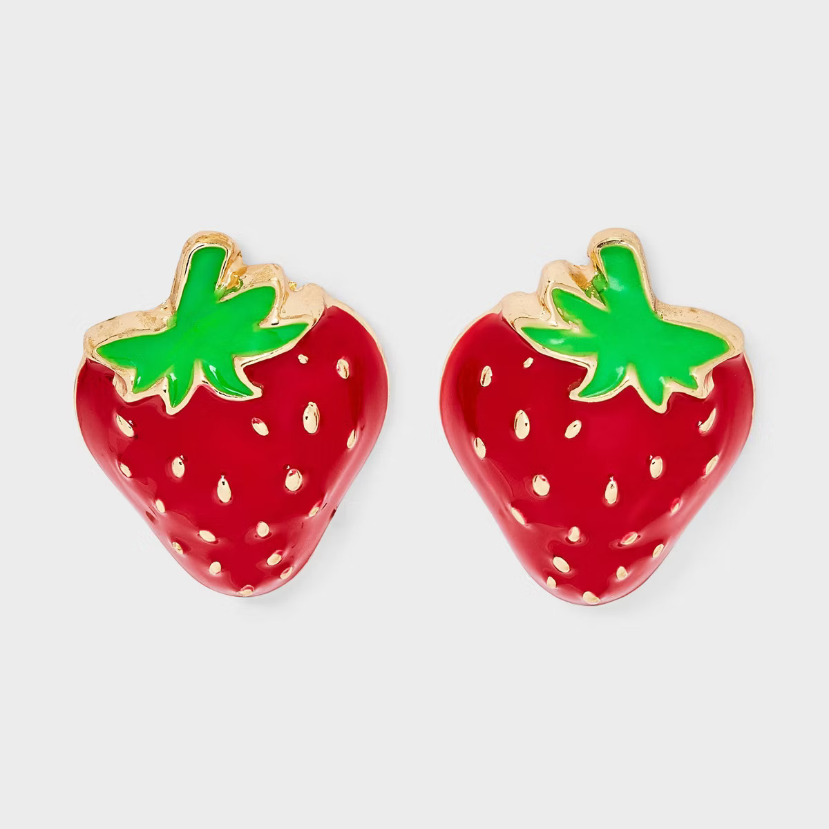 Strawberry Stud Earrings - A New Day™ Red | Target