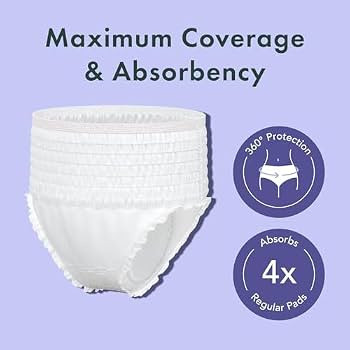 Rael Disposable Period Underwear, Organic Cotton Cover (Size S-M, 20 Ct) | Amazon (CA)