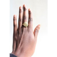 Brass Ring-statement Ring-Ring-Gold Ring-Brass-Gift-Boho Ring-Gift For Her-Boho Jewelry-Sister Gift-African Jewelry | Etsy (US)