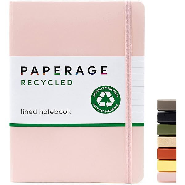 Paperage Lined Journal Notebook, Hard Cover, Medium 5.7 X 8 inches, 100 gsm Thick Paper. Use for Off | Amazon (US)