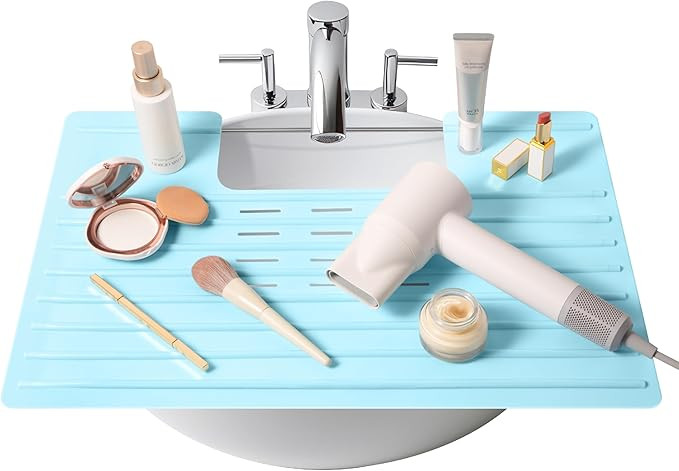 Maplefield Bathroom Sink Cover for Counter Space, Heat Resistant Silicone Mat & Makeup Mat for Yo... | Amazon (US)