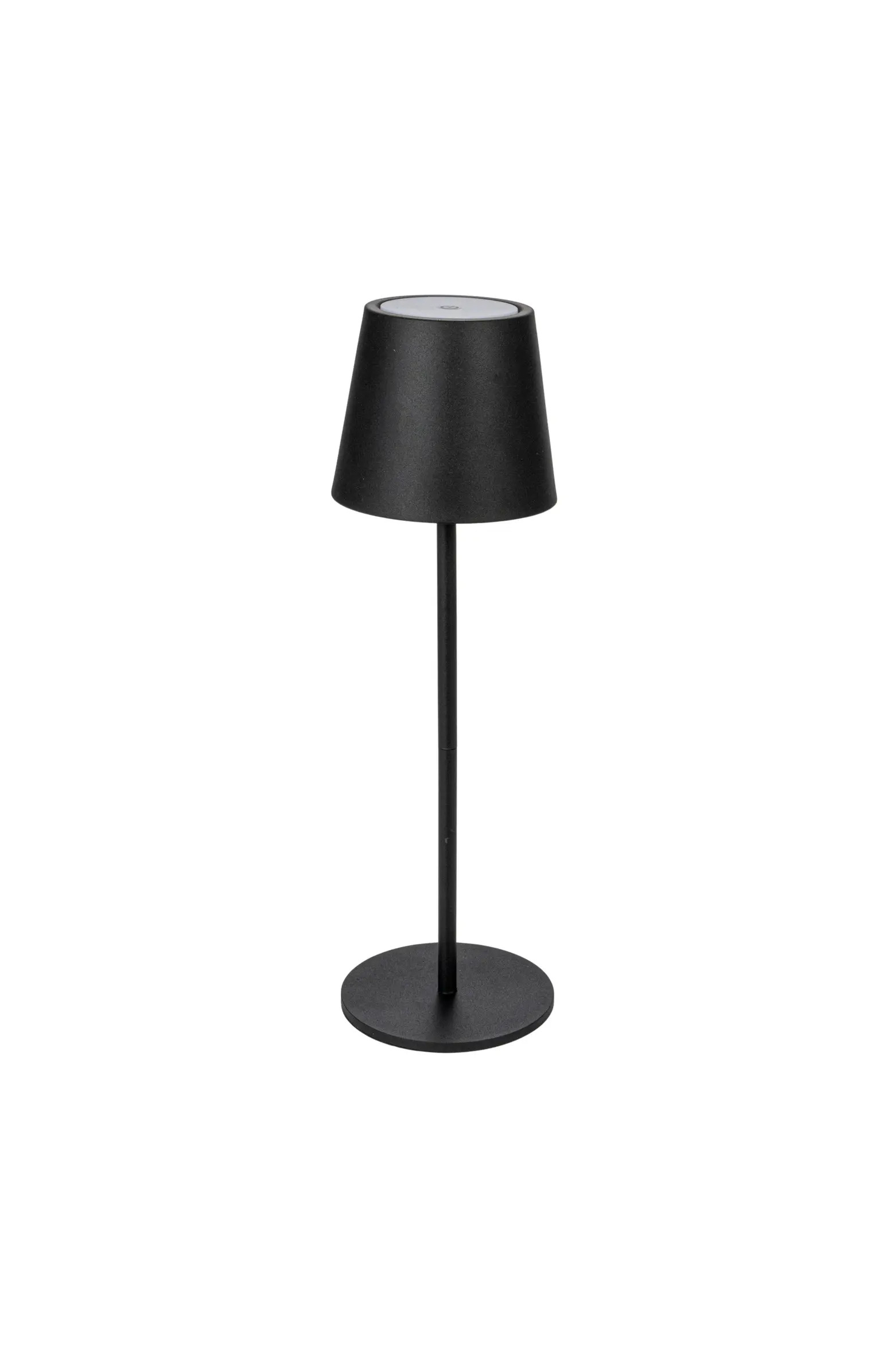 Round Metal LED Rechargeable Table Lamp, Black | Nordstrom