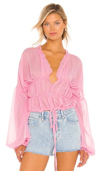 Bali Top in Baby Pink | Revolve Clothing (Global)