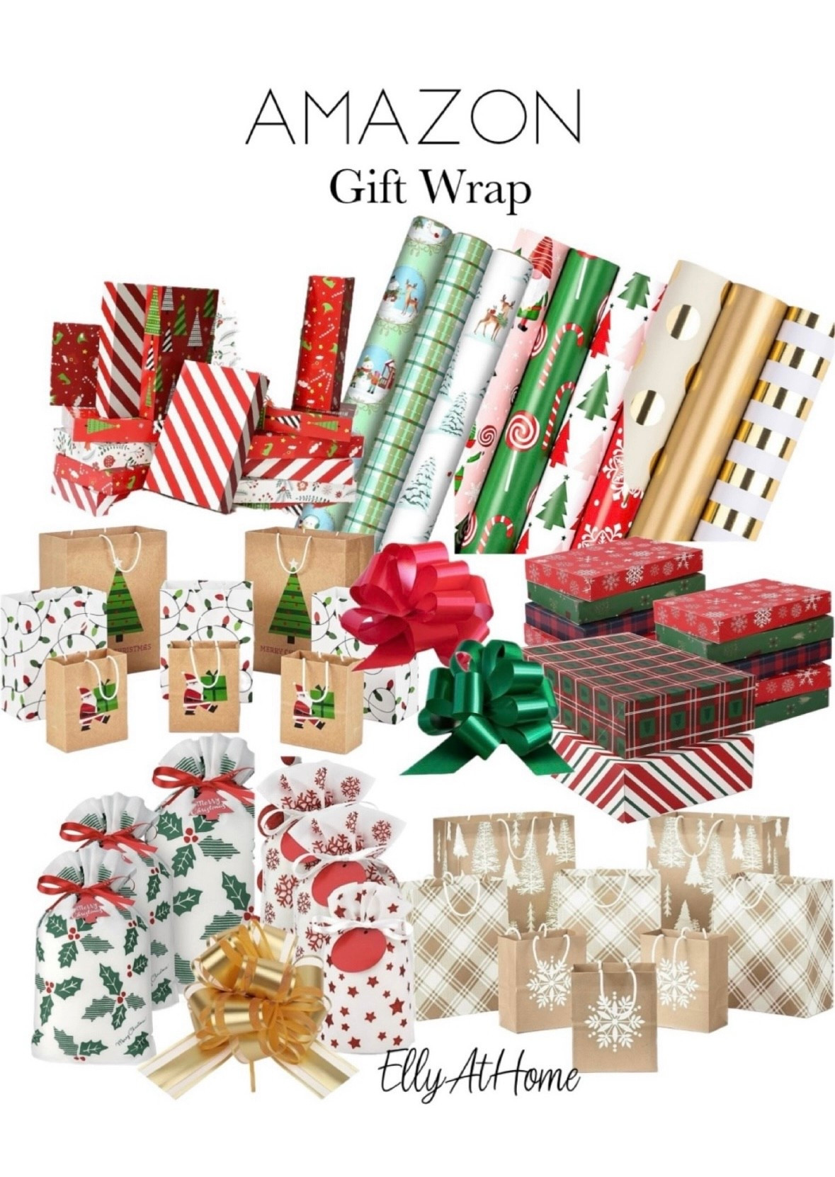 Amazon Holiday, Christmas gift wrapping essentials. Shop wrapping paper, gift bags, bows, boxes. Free shipping. 

#LTKHoliday #LTKSaleAlert #LTKHome