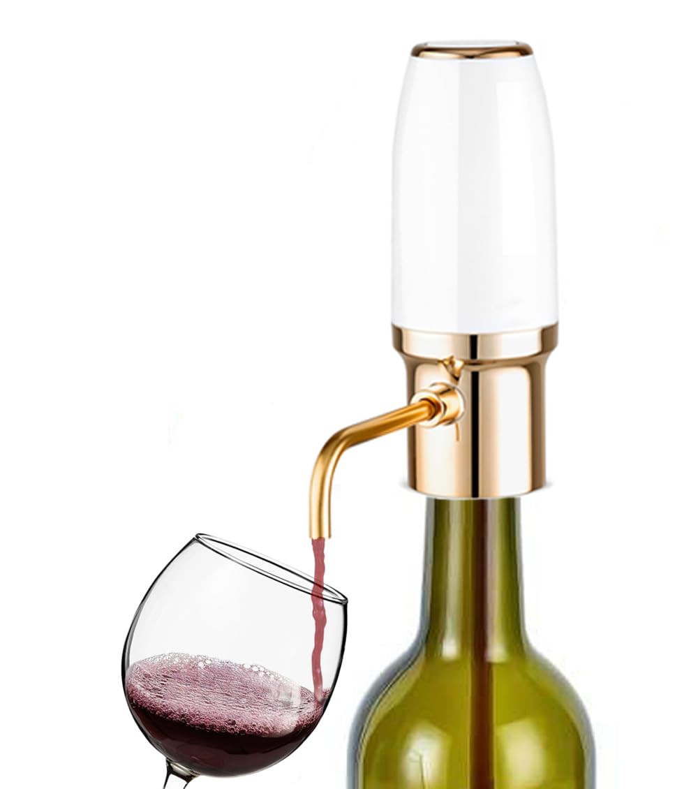 Electric Wine Aerator Pourer Spout, Wine Air Aerator Pourer, Red Wine Decanter and Dispenser, USB... | Amazon (US)