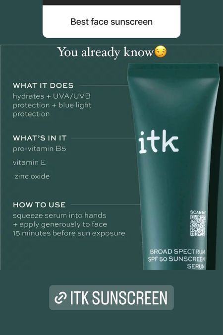 My absolute favorite sunscreen to wear everyday! I love that it hydrates and protects me from the sun! 

#LTKtravel #LTKU