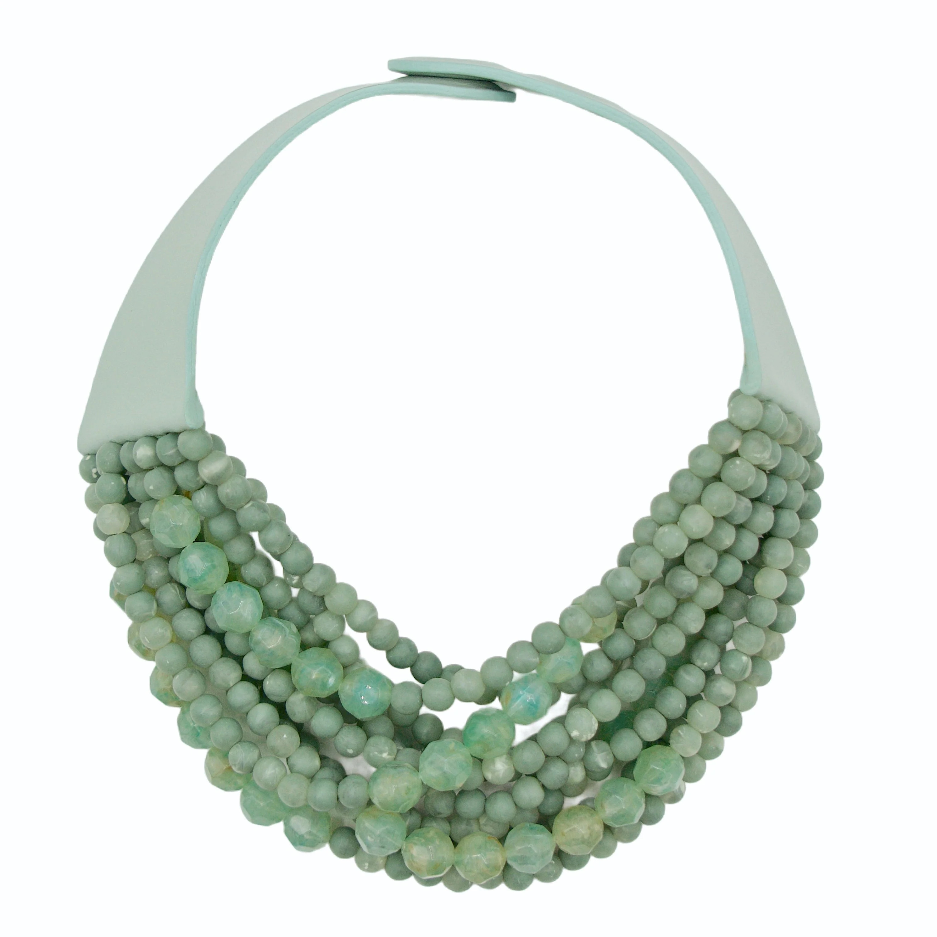 Marcella Marble Seafoam Necklace | Fairchild Baldwin