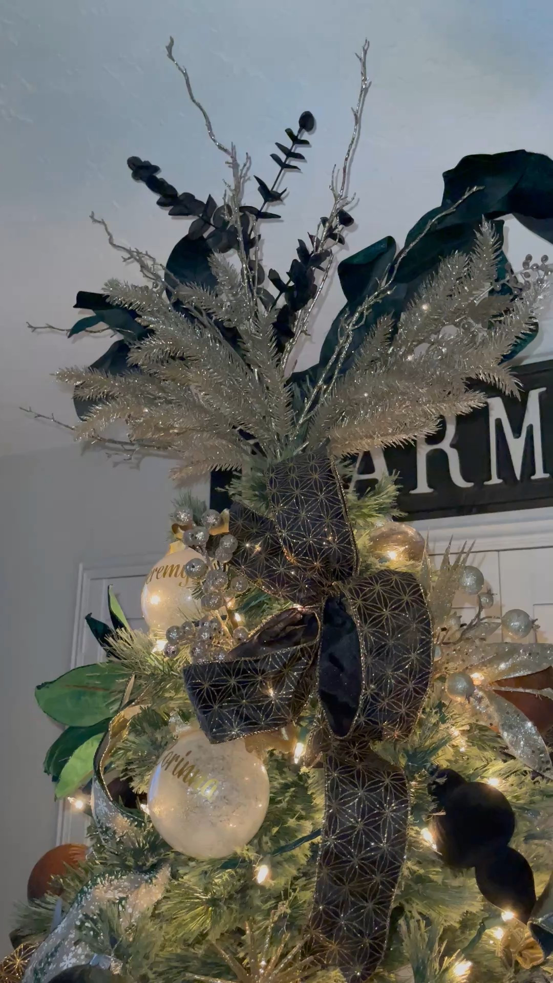 Christmas tree inspo. Love the green, black, neutral and gold look. 🌲🎄🖤✨

#christmastreeinspo #christmasdecor #holidaydecorinspo #christmasaesthetic #greenblackgoldchristmas #neutralchristmasdecor #blackandgoldchristmas #greenandgoldchristmas #modernchristmastree #luxurychristmasdecor #glamchristmas #chicchristmasdecor #elegantchristmastree #holidayhomedecor #neutralholidaydecor #goldchristmasdecor #festivehomedecor #christmasdecorideas #interiordecorinspo #christmas2025 

#LTKSeasonal #LTKFindsUnder50 #LTKHoliday