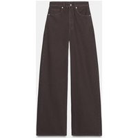 Zara - Trf Extra Wide Leg High Waist Jeans - Women - Brown - Women | Zara US