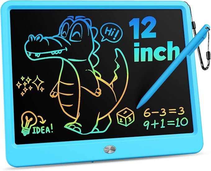 KOKODI 12 Inch LCD Writing Tablet with Anti-Lost Stylus, Erasable Doodle Board Colorful Toddler D... | Amazon (US)