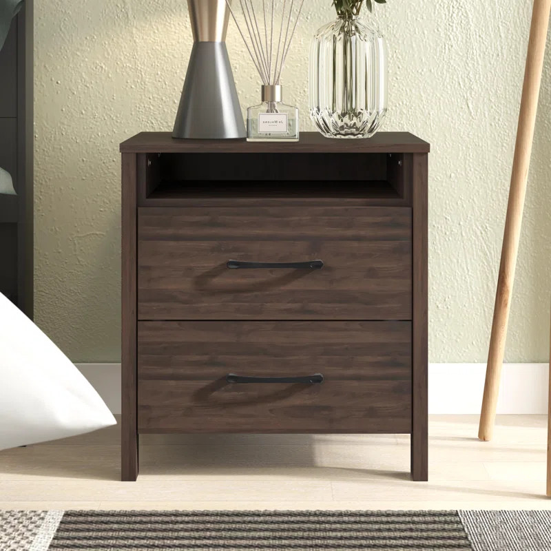 Allysyn 22.7" 2 Drawer Nightstand | Wayfair North America