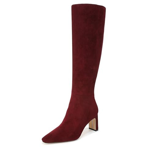 Sam Edelman Women's Sylvia Knee High Boot, French Burgundy Wide Calf, 8 | Amazon (US)