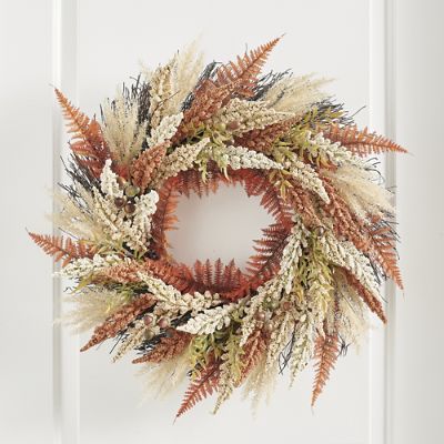 Heather Wheat Wreath | Grandin Road