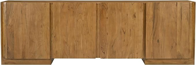 Percy 4-Door Sideboard in Modern Acacia Tan Finish on Acacia Solid Wood | Amazon (US)