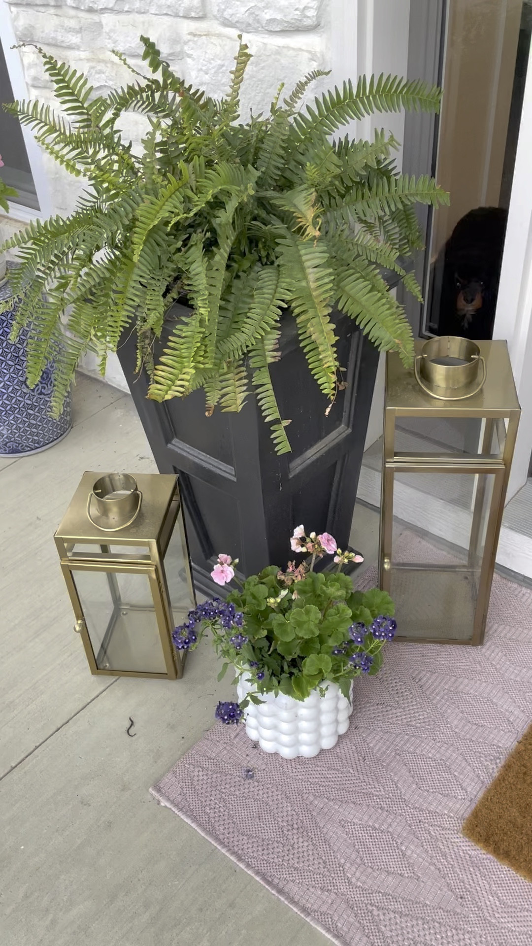 Front porch inspiration.

Planter pots, area rug, lanterns 

#LTKhome #LTKSeasonal #LTKFind