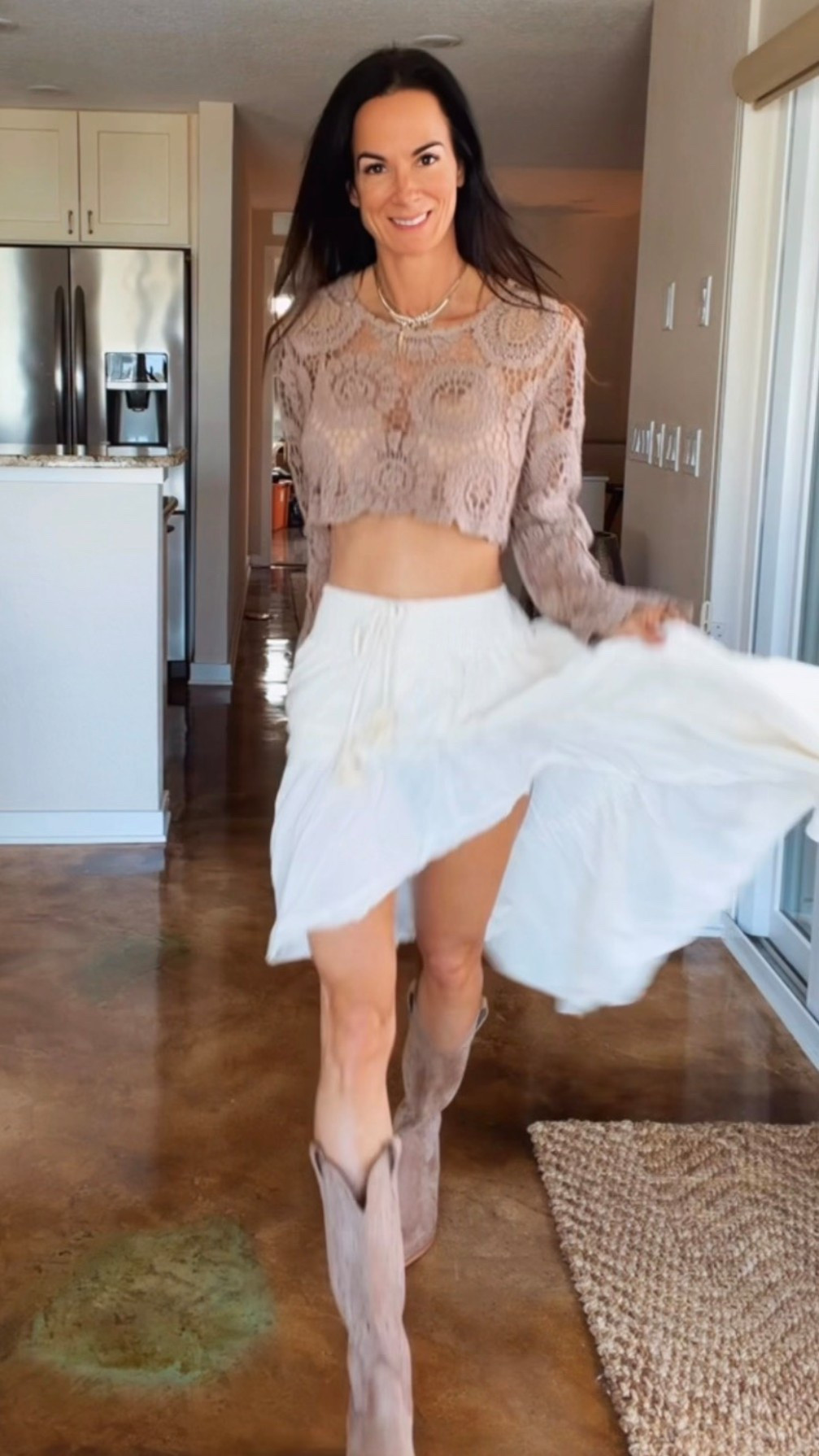 Festival season but make it chic, flirty, and just a little bit country 🤠✨

This look is giving barefoot-in-the-dust energy… but elevated. Lace, flowy layers, and the cutest boots that were made for dancing ‘til sunset 🌾

She’s effortless, she’s twirling, she’s stealing the show without even trying 💁🏻‍♀️

Wearing XS
Use code NICOLECOLEE35

#FestivalStyle #BohoChic #WesternVibes #SpringOutfit #NicoleColeeStyle




#LTKootd #LTKFestival #LTKdayinmylife