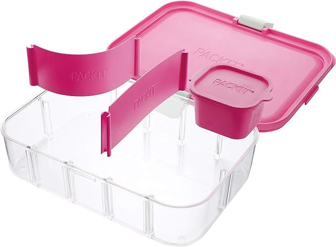 PackIt Flex Bento Food Storage Container, Ripe Raspberry | Amazon (US)