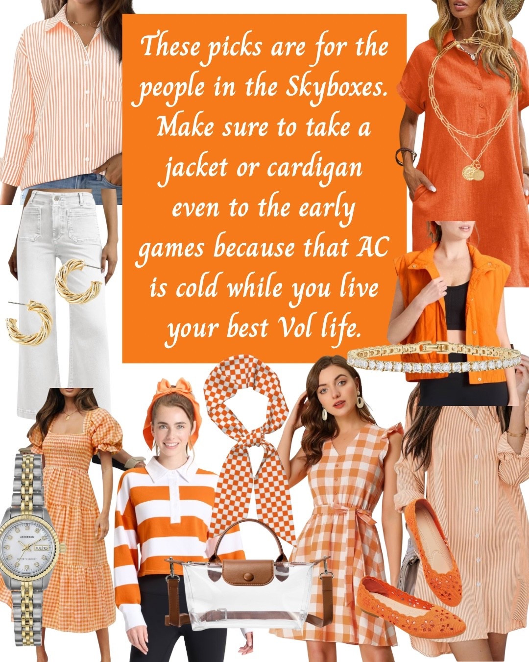 Outfits for cheering on the Vols from the Skyboxes. Comment SHOP because you always need new orange outfits in the fall! 

#LTKSeasonal #LTKStyleTip #LTKautumn