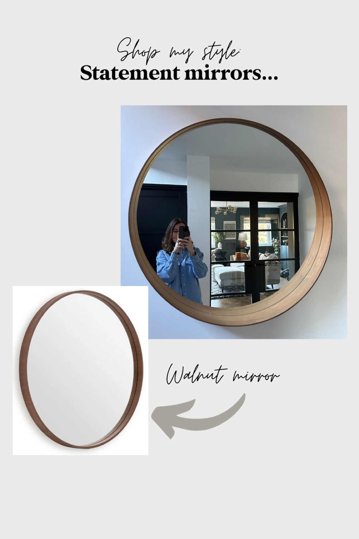 Shop my style: statement mirrors 🤎 #Mirrors #interiors 

#LTKfindsunder100 #LTKfindsunder50 #LTKhome