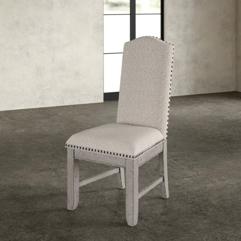 Devers Upholstered Side Chair in Cream | Wayfair North America