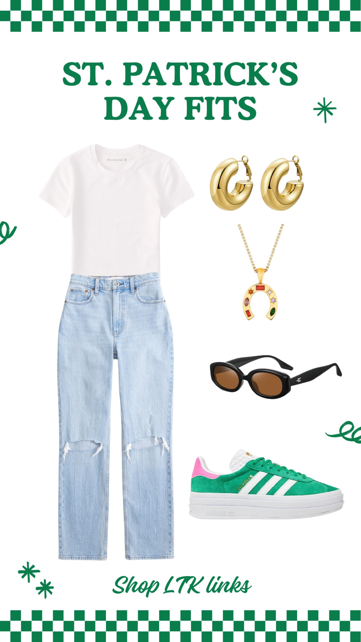 St. Patrick’s Day outfit idea

#LTKstyletip #LTKSeasonal #LTKfindsunder100