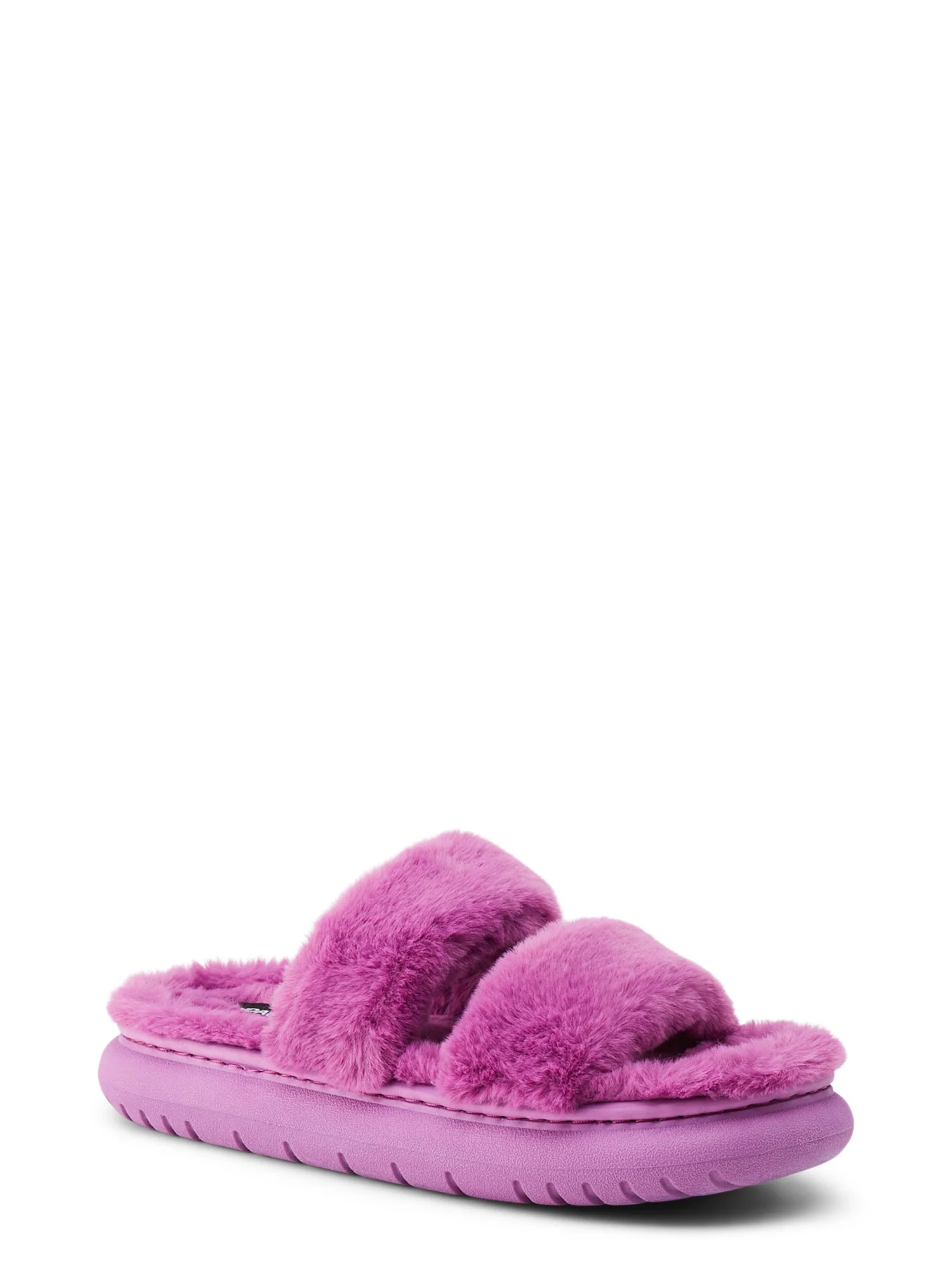 No Boundaries Women's 2 Band Slippers, Sizes 6-11 | Walmart (US)