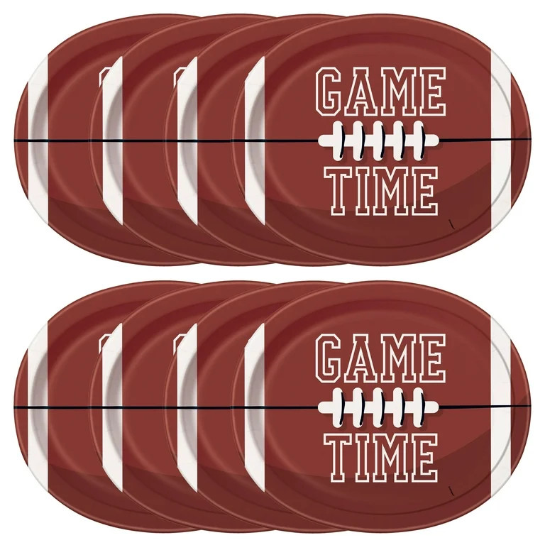 Football 12" Oval Plates, 8ct | Walmart (US)