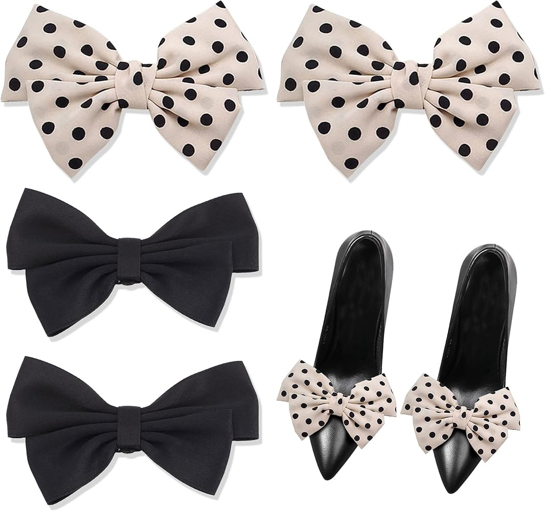 Pinces à Chaussures Décoratives, 4 Pièces Amovible Clips de Chaussures pour Femme, Élégantes... | Amazon (FR)