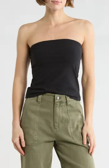 Abound Knit Tube Top in Black at Nordstrom Rack, Size X-Small | Nordstrom Rack