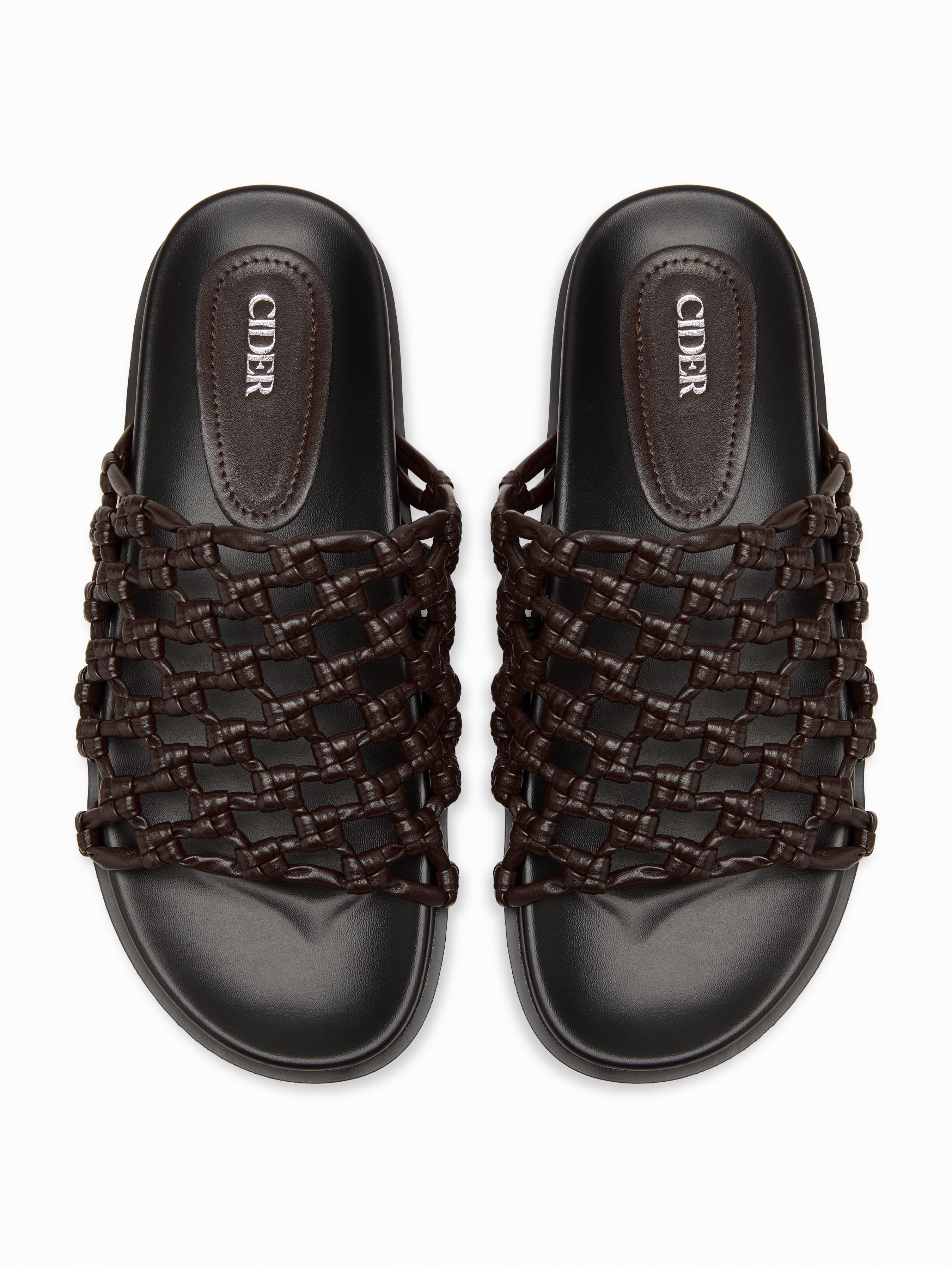 SOLID WOVEN SLIPPERS For Daily Casual Vacation Beach | Cider