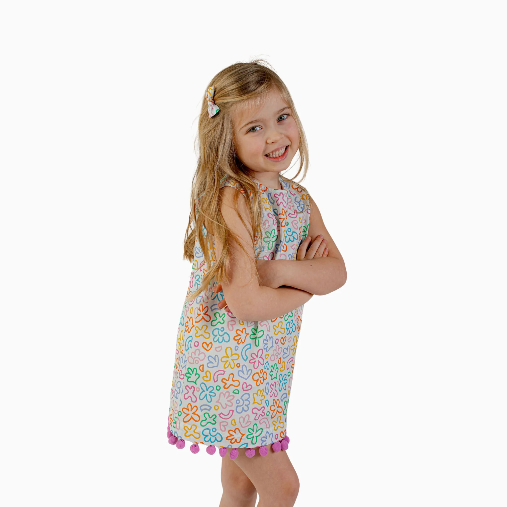 The Convertible Dress in Rainbow Doodle | Nella June