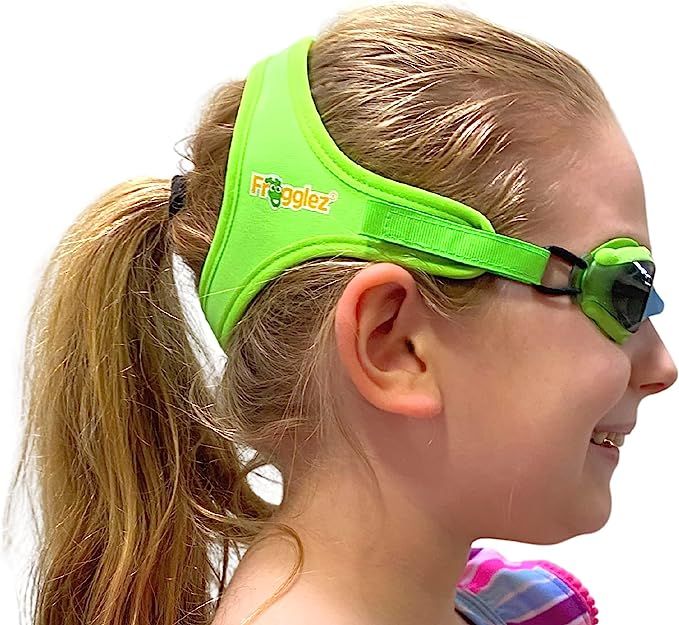 Frogglez Kids Swim Goggles with Pain-Free Strap | Ideal for Ages 3-10 | Leakproof, No Hair Pullin... | Amazon (US)