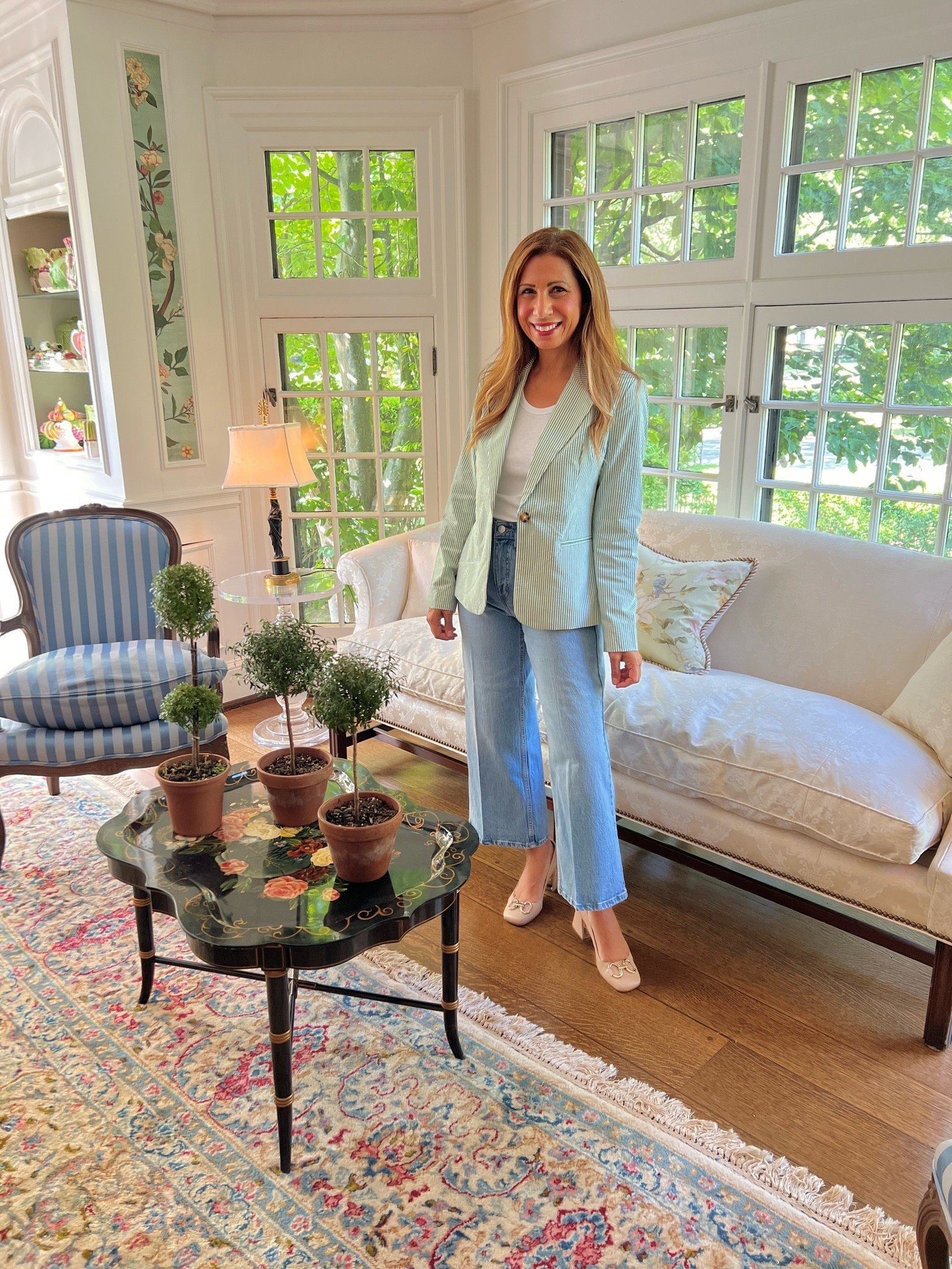 Newly acquired jeans I’m loving and this seersucker blazer is fab! With cooler temps on the horizon I’m acquiring pieces that will transition nicely into the fall season. Price point/quality is on point! 

@Walmart

#LTKgrwm #LTKOver40 #LTKTravel