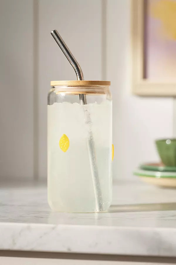 The Icon Juice Glass Tumbler with Lid | Anthropologie (US)