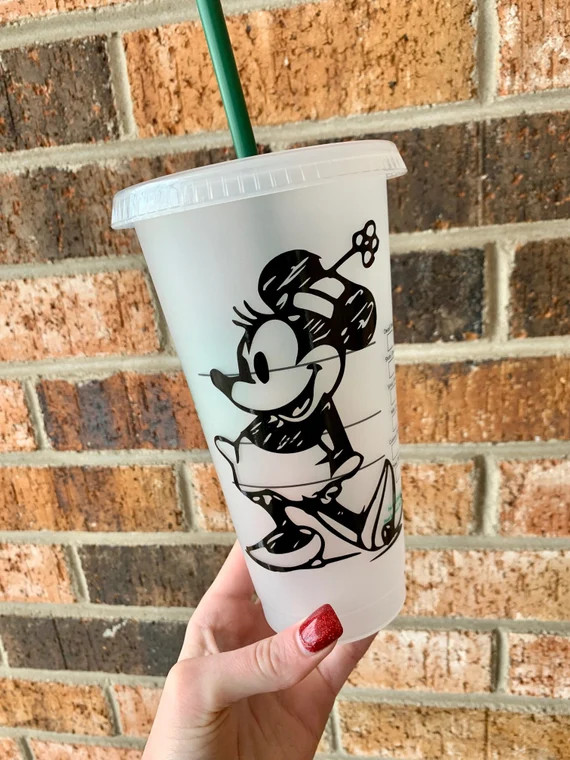 Disney Inspired Sketch Minnie Mouse - Festival of the Arts - Personalized Starbucks Venti Reusabl... | Etsy (US)