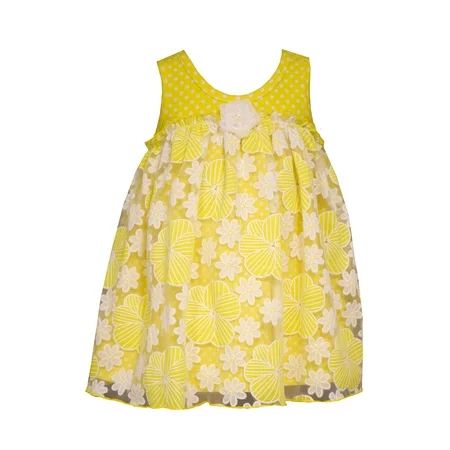 Bonnie Jean Baby Yellow Daisy Tulle Dress 24 months | Walmart (US)