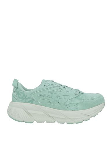 Hoka Woman Sneakers Light green Size 9.5 Leather, Textile fibers | YOOX (US)