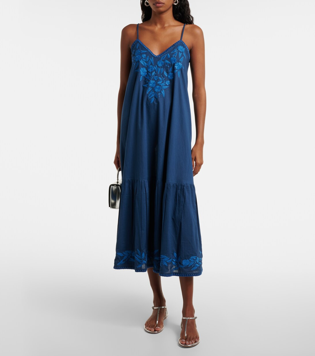 Cotton chambray midi dress | Mytheresa (US/CA)