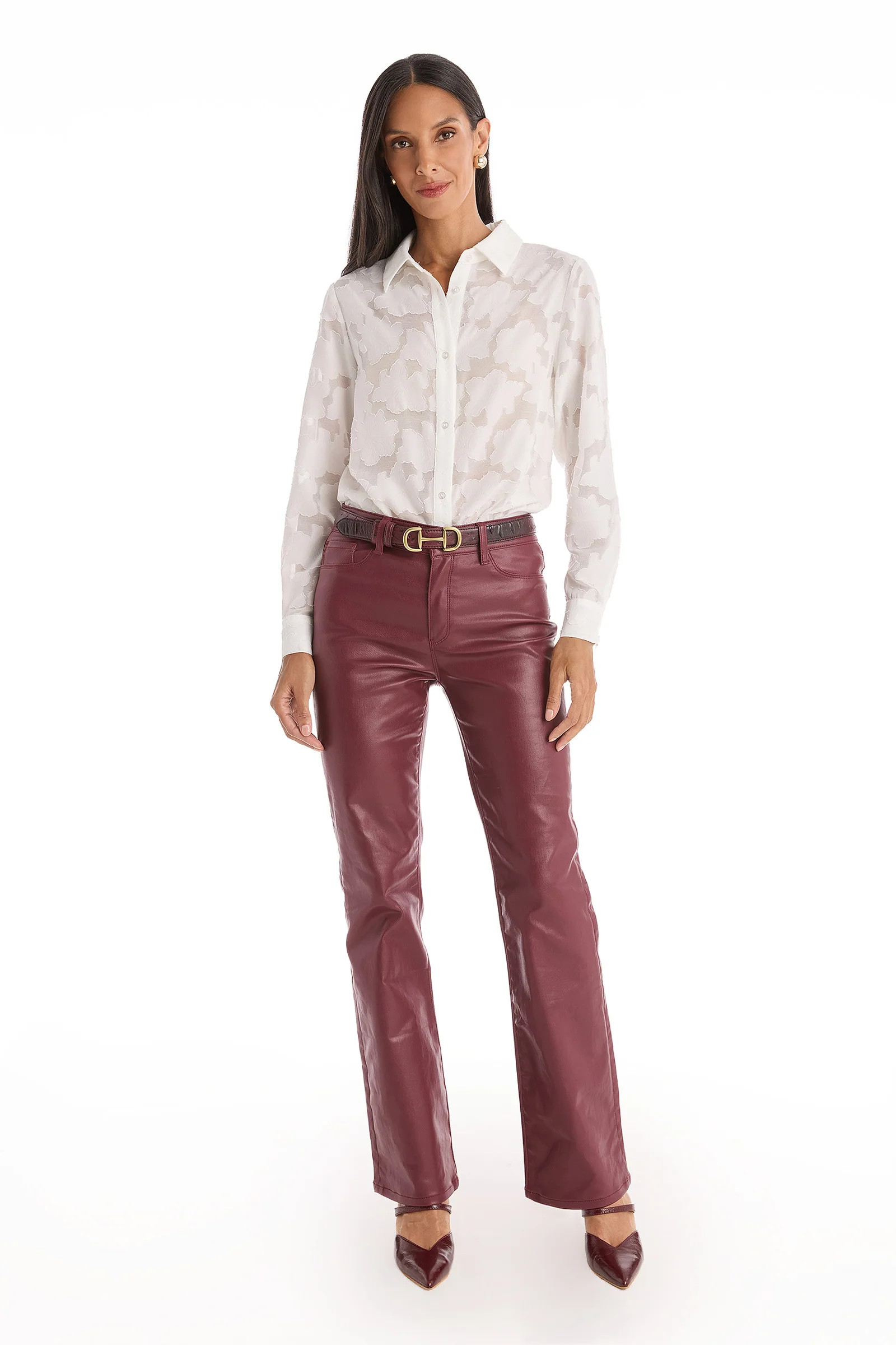 Bettie Belt - Merlot | The Noli Shop