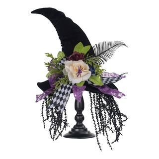22.5" Floral Witch Hat with Ribbon by Ashland® | Michaels Stores