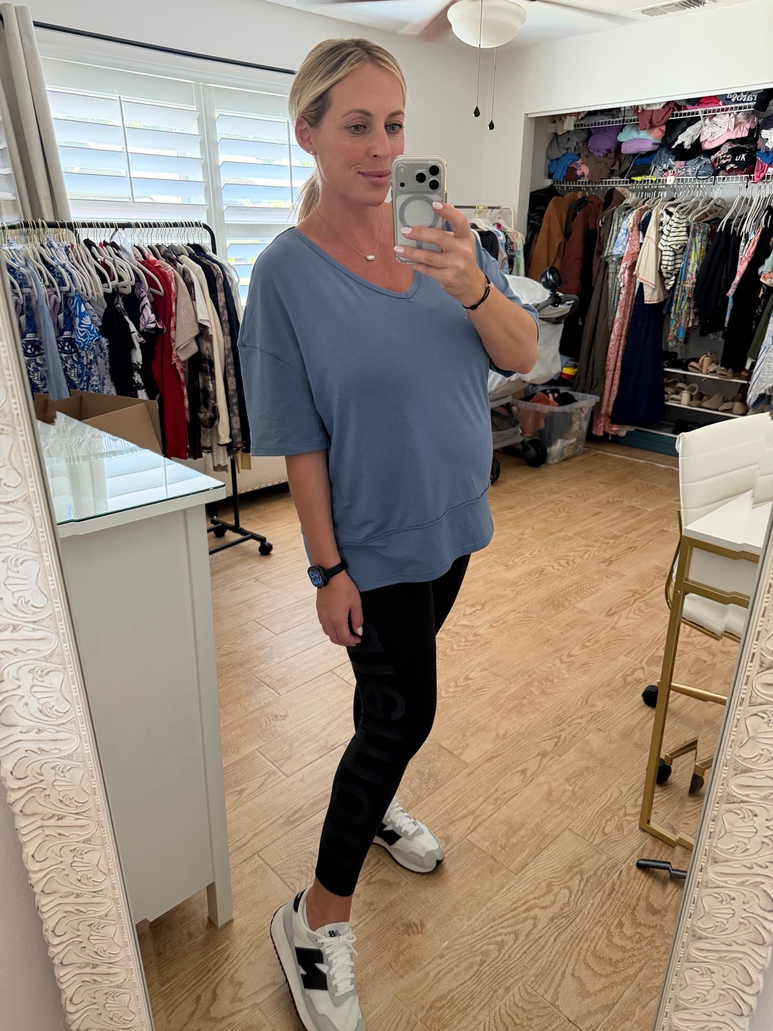 V neck shirt. Oversized t-shirt. Wearing XL at 27 weeks pregnant

#LTKootd #LTKSeasonal #LTKBump