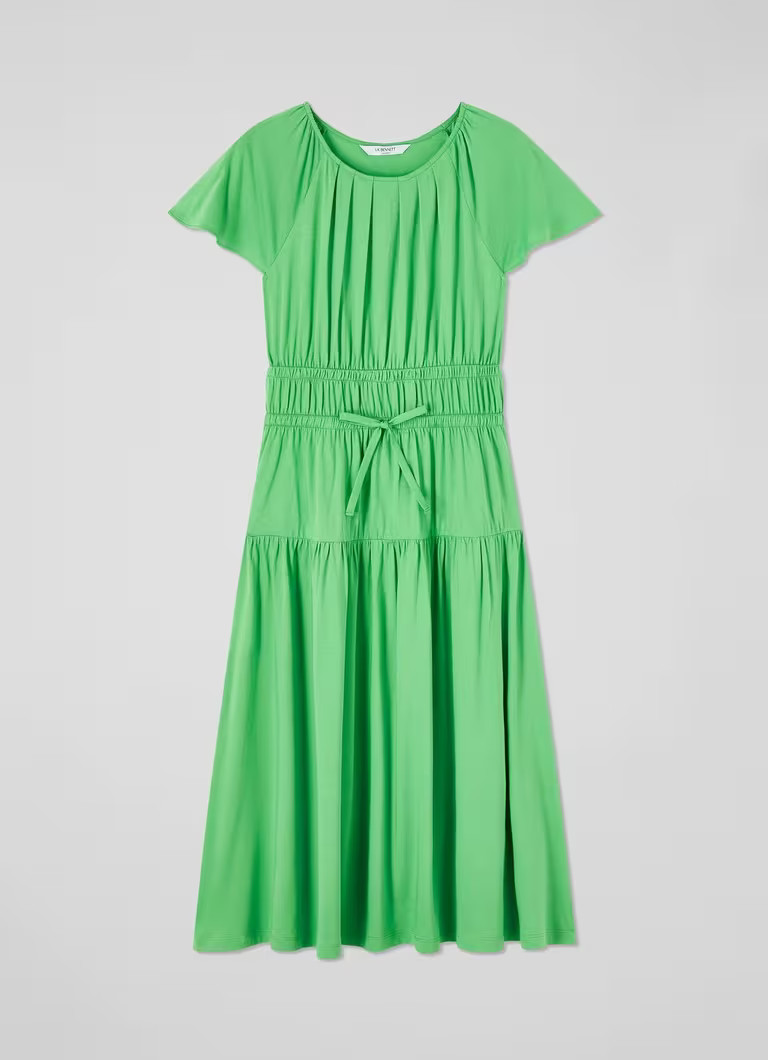 Chloe Green Cotton-Lenzing™ Ecovero™ Viscose Dress | L.K. Bennett (UK)