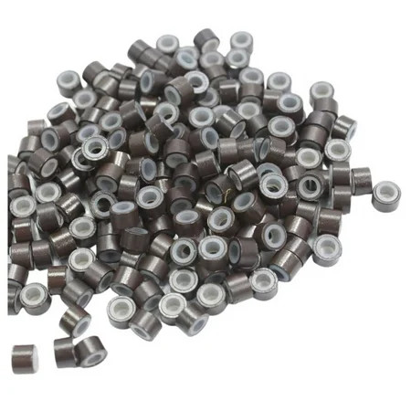 500PCS Hair Beads Silicone Lined Nano Rings Micro Links Beads For Hair Extensions Dark Brown Self Care Fix A Flat Jowl Lift Skin Care Organizer Mini Spatula for Cosmetics Quartz Roller Broken Key | Walmart (US)