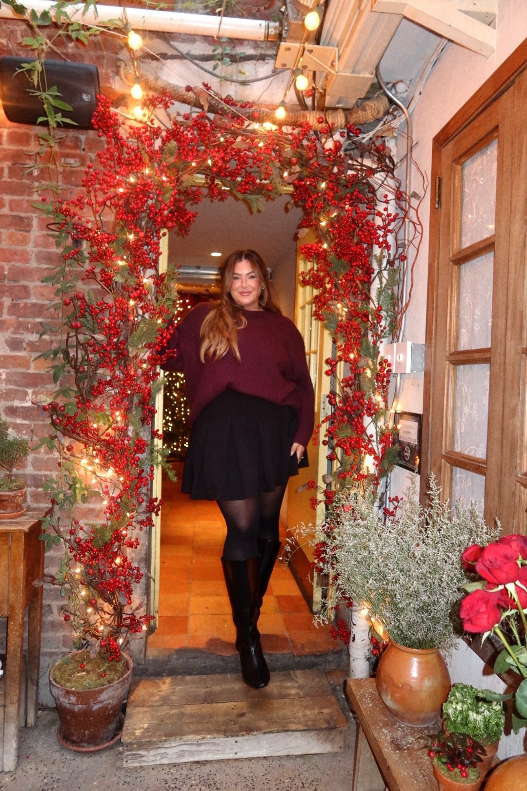 NYC holiday outfit ✨ wearing everything in a 1X

#LTKMidsize #LTKHoliday #LTKSeasonal